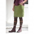 Organic Cotton Velvet Skirt - Green | bloomers