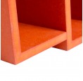 Modular Shelving System 'Leaning Tower' Orange Detail » Blumenfisch