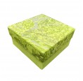 Gift Boxes 'Marbleized Green' Set of 2 Boxes handmade Paper » Sundara
