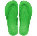Women Eco Flip Flops Lilli basic naked, plain green | Boombuz