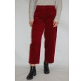 Cropped Length Wide-Wale Corduroy, Eco Cotton wine-red | bloomers