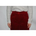 Claret High Waist Wide-Wale Corduroy for Women, wine-red organic cotton | bloomers