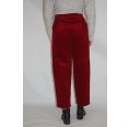 Cropped Length Organic Cotton Wide-Wale Corduroy, Claret | bloomers