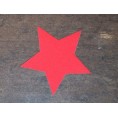 Iron-on Star Patches Red - Organic Cotton » Ulalue
