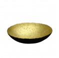Large Decorative Bowl Black/Gold | Sundara Paper Art