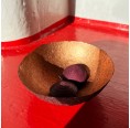 Bicolour Recycled Cotton Paper Mache Bowl Plum/Copper » Sundara