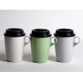 Reusable Coffee Cup to go with lid, Bioplastic Mug | Biofactur