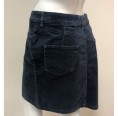 Navy Cord Skirt of eco cotton by bloomers