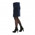 bloomers Velvet Skirt »Susi« - Blue Cord Skirt, Organic Cotton