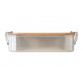 Stainless Steel Meal Prep Food Container Wood Snack with Beech Wood Lid » Tindobo