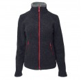 Women Fleece Jacket Aspen, Organic Wool, anthracite | Reiff