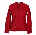 Women Crape Jacket “Rosa” from Merino Wool - Ruby | Reiff