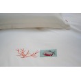 Organic duvet cover “Piranha and Coral” 135x200 cm | iaio