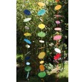 Colourful transparent garland CASCADE made from recycled cotton paper » Sundara Paper Art