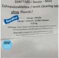 Bulk pack Denttabs toothpaste tablets without fluoride