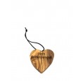 Inspirational Olive Wood Car Air Freshener HEART pre-engraved » D.O.M.
