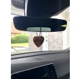 Olive wood car essential oil diffuser HEART » D.O.M.