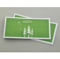 Christmas Card green - modern Christmas Trees | eco-cards