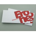 Christmas Card red typographic in simple Design | eco-cards
