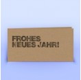 Natural New Year Card Block Print Lettering » eco cards