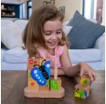 Wooden Puzzle rom caterpillar to butterfly » EverEarth