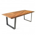 lignaro. upcycled oak wood table with magnetic legs 1