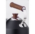 Electric water kettle LIGNUM ELEGANCE stainless steel & mahogany | Ottoni Fabbrica