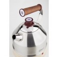 Electric Water Kettle from Stainless Steel & Mahogany Cream/Silver | Ottoni Fabbrica