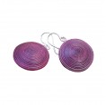 Eco Earrings Ambikha Tie Dye purple | Sundara Paper Art