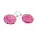 Eco Earrings Ambikha Tie Dye pink | Sundara Paper Art
