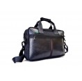 ecowings vegan leather travel bag black, Panda Laptop Bag