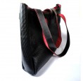 Vegan leather handbag  'Rocklane' upcycled bag | Ecowings