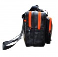Mountain Panda Laptop & Travel Bag, orange zipper - vegan leather | Ecowings