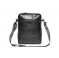 Vegan Leather Laptop Shoulder Bag Reliable Raven - back » ecowings