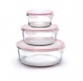 Classic Food Containers 3part Set round | GlassLock