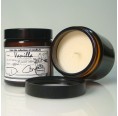 Vanilla Scented Soy Wax Candle  in Amber Glass | Candles.lv