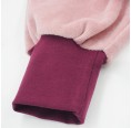 bingabonga Baby Trousers Organic Cotton Plush Old Pink/Aubergine