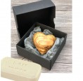 Gift Set 'heartily' Olive Soap Milk & Worry Stone Heart » D.O.M. 
