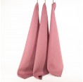 Eco-friendly Linen Plain Tea Towel Set of 3 Lilac » nahtur-design