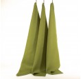 Eco-friendly Linen Plain Tea Towel Set of 3 Moss » nahtur-design