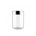 Glass Jar NATHAN Stainless Steel Lid Satin 1 l | Ottoni Fabbrica