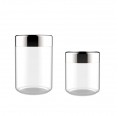 Glass Jars NATHAN with airtight stainless steel lid satin | Ottoni Fabbrica