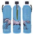 Dora's special edition: Glass Bottle with Neoprene Sleeve “Horse”