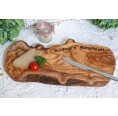 Olive Wood Carving & Steak Serving Board with Engraving » D.O.M.