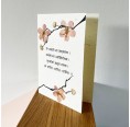 Sundara Paper Art - Mantra greeting card handmade recycled cotton paper
