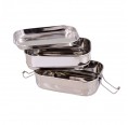 Dora’s 2 Compartments & Tray Bento Lunch Box stainless steel