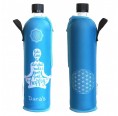 Reusable 0.5 l Glass Water Bottle & Yoga Neoprene Sleeve » Dora‘s