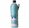 Dora's Glass Water Bottle & Polar Bear Neoprene Sleeve