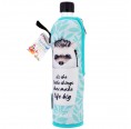 Reusable 0.5 l Glass Water Bottle & Hedgehog Neoprene Sleeve » Dora‘s