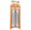 Biodora flat Cheese Grater with Olive Wood Handle